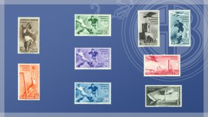 I francobolli dei Mondiali di calcio 1934 in Italia