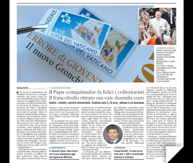 Filippo Bolaffi intervistato da Il Giornale